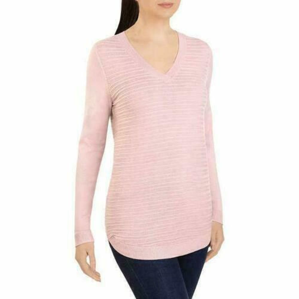 NWT Hilary Radley Womens Sweater Pink Blush
